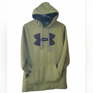 Under Armour Olive Hoodie with Black Logo